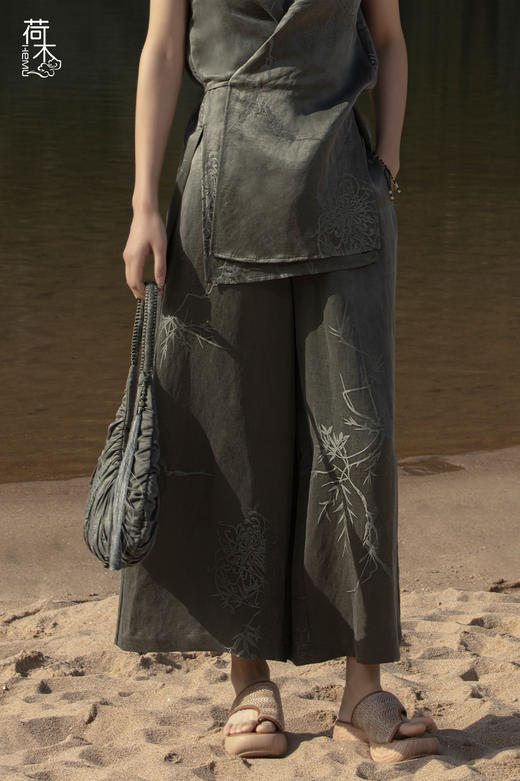 荷木HEMU丨青篱·宽腿裤 商品图2
