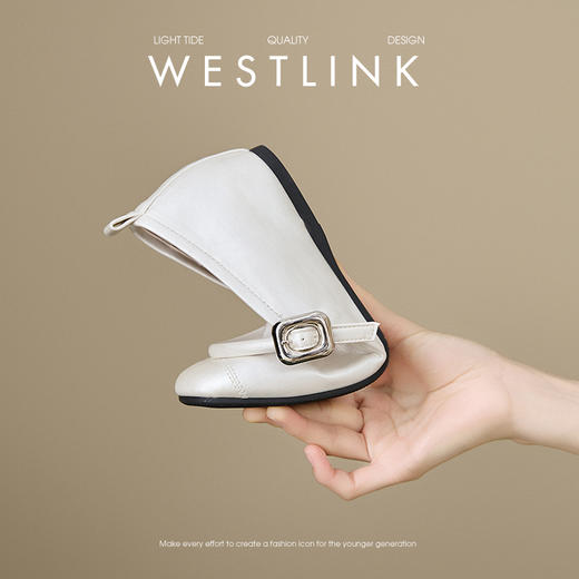 西遇芭蕾单鞋女新款秋季法式配裙子平底鞋银色内增高玛丽珍鞋V1456907 商品图2