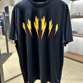 NEIL BARRETT 尼奥.贝奈特 男士圆领短袖T恤 黑色 BJT480D L540S 1004