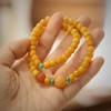 【普陀山】天然老蜜蜡手串  鸡油黄老花蜜琥珀手链蜜蜡路路通串珠佛珠 商品缩略图4