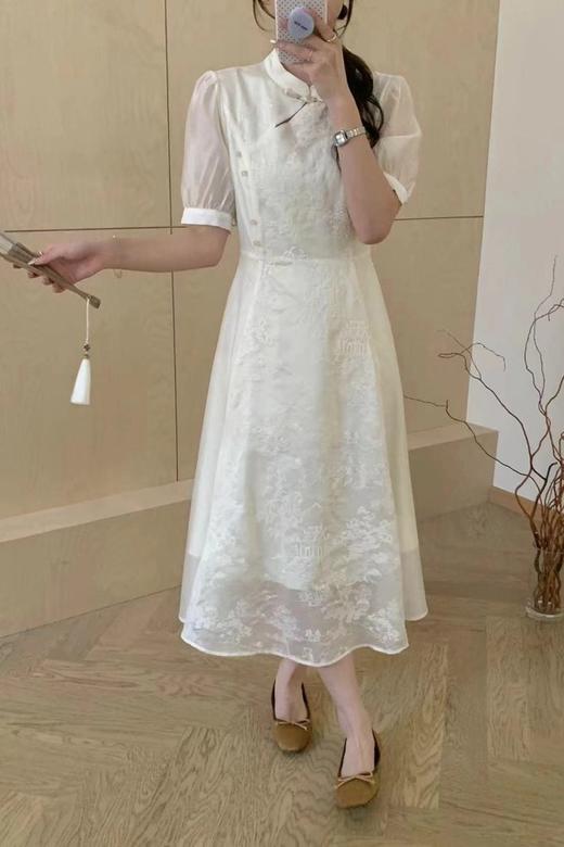 Stay2Weeks 中式改良温柔风刺绣连衣裙 20713 商品图5