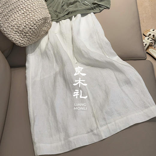 【部分现货】良木礼亚麻半裙（6390） 商品图1
