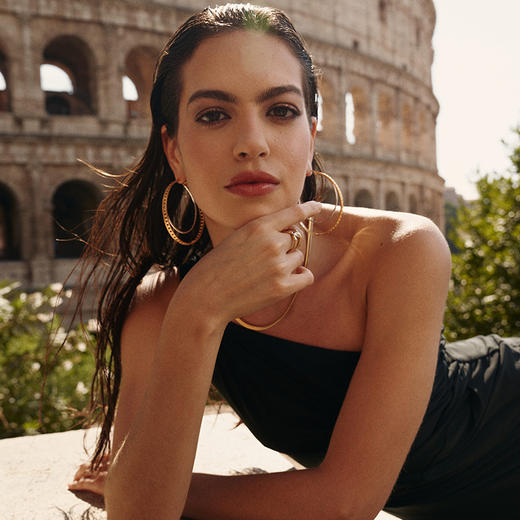 【迪丽热巴&马思纯&万妮达&刘忻&王悦伊同款】Retro Chic意大利复古时尚首饰 罗马斗兽场戒指 商品图1