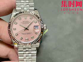 Rolex劳力士GS日志型系列 女款31mm 日志31系列 粉盘钻面 女士腕表 搭载改Cal.2236