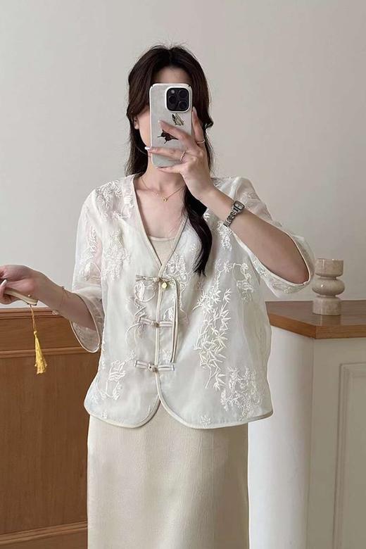 ELLA JADE 新中式禅意刺绣套装裙 20683 商品图4