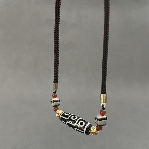 【敦煌民族风九眼天珠项链】民族风 男士项链新款高级感配饰新中式复古 配饰男女同款 商品图5