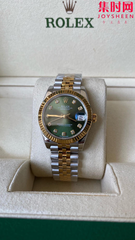 劳力士GS日志31系列 女款日志31mm 间金绿盘钻面 女士腕表 2236机 新品劳力士女款蚝式日志型腕表31mm 到货 商品图2