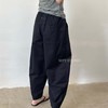 「K」洛诗琳13411极简松弛感萝卜裤2025夏季宽松慵懒休闲裤10407 商品缩略图4