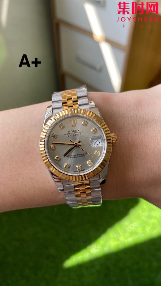 劳力士GS日志31系列 女款日志31mm 间金银白盘钻面 女士腕表 2236机 新品劳力士女款蚝式日志型腕表31mm 到货 商品图8