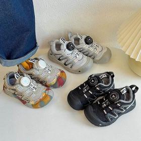 【旋钮设计方便穿脱，篮球跑步两不误】男女童学生鞋老爹鞋 儿童运动鞋 旋钮休闲跑步鞋篮球鞋 运动 休闲 篮球 一鞋搞定！-QQ