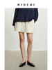 HIDEMI极简显瘦设计感抽绳松紧带中低腰防走光半身裙短裙 黑色/白色 商品缩略图2