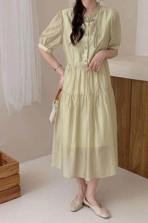 Stay2Weeks 法式茶歇泡泡袖连衣裙 20693 商品图0