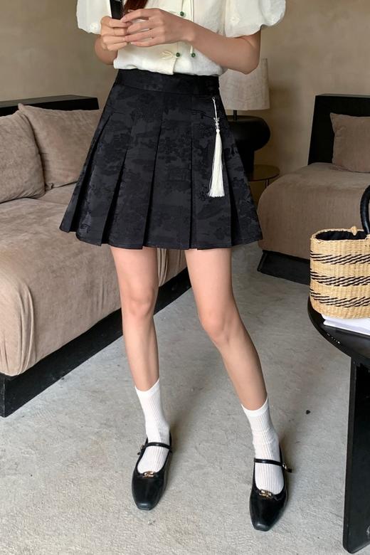 ANSUABEL 新中式复古百褶裙 20664 商品图0