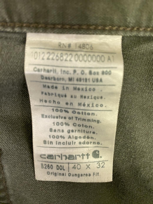 Carhartt 卡哈特 工装长裤（40”） （102 cm）_WLP(6) 商品图2