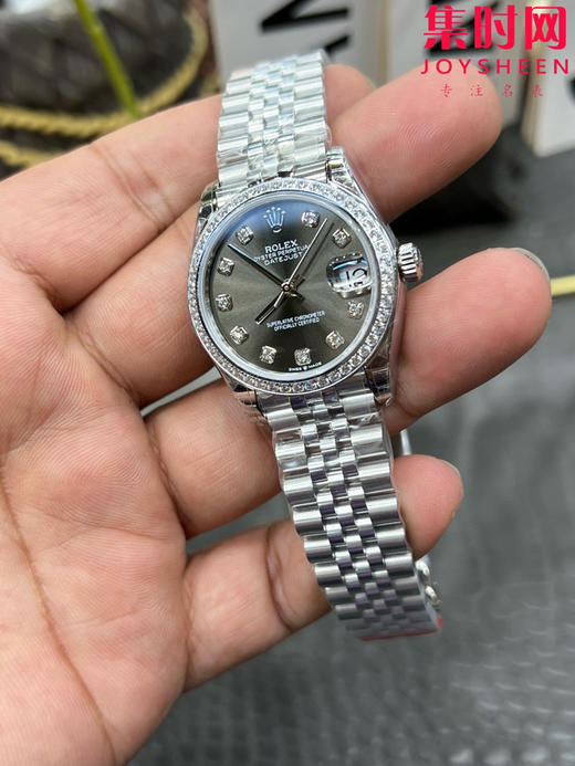 Rolex劳力士GS日志型系列 女款31mm 日志31系列 灰盘钻面 女士腕表 搭载改Cal.2236 商品图3