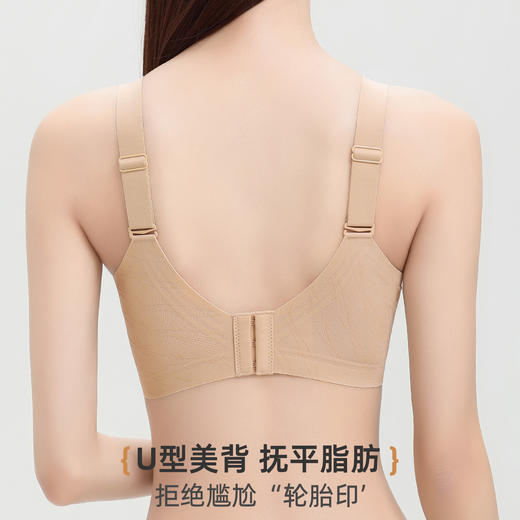雅黛丽粉底液色隐形内衣女无痕超薄兔耳杯防凸点大胸显小文胸罩薄 商品图9