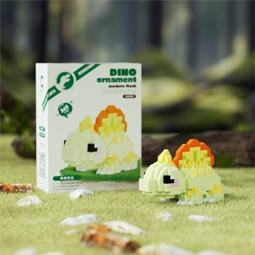 潮乐创正版萌趣恐龙系列积木霸王龙三角龙 商品图1