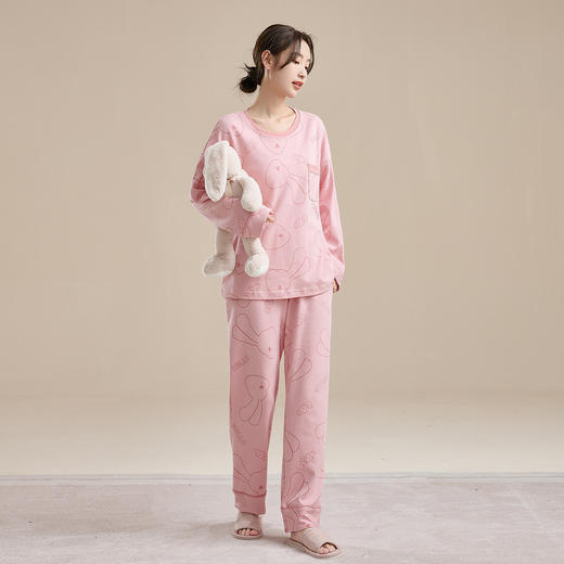 康妮雅女士长袖长裤套头套装 商品图2