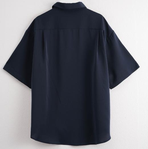 纯色休闲简约短袖衬衫 商品图6