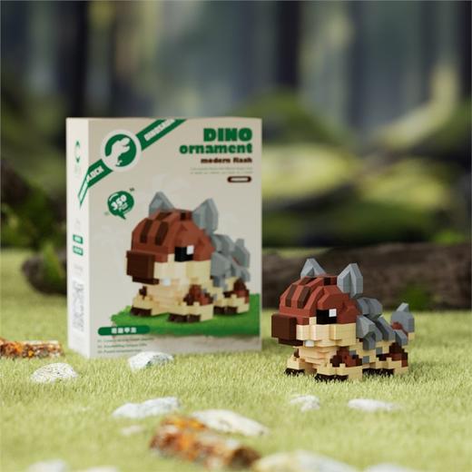 潮乐创正版萌趣恐龙系列积木霸王龙三角龙 商品图2