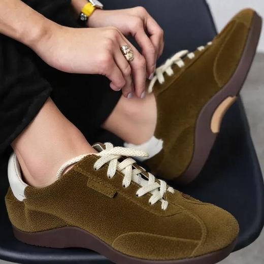 响午女鞋时尚薄底缓震防水牛反绒运动芭蕾鞋【HZ】 商品图2