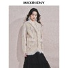 MAXRIENY 浪漫印花复古针织外套女慵懒感气质毛条珍珠扣24冬(货号:MF85JA751) 商品缩略图2