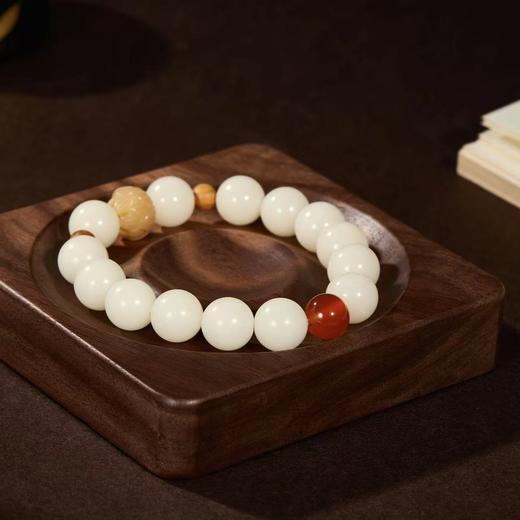 【故宫饰品】鸿运当头菩提手串白玉菩提红玛瑙手链文创生日礼物女生 商品图2