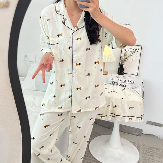 【热卖！拍2套更划算】软糯巨舒服！IMIL云朵棉少女风卡通睡衣3件套 柔软舒适 多款可选 商品图9