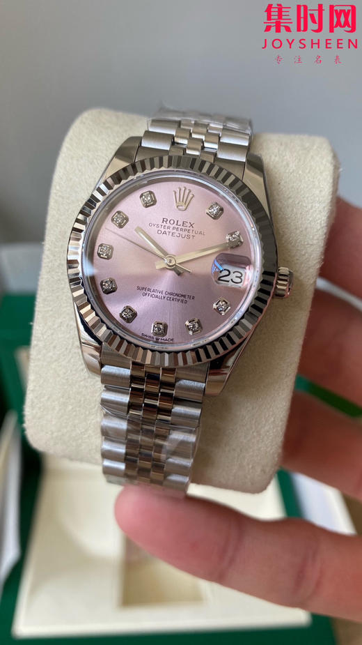 劳力士GS日志31系列 女款日志31mm 粉盘钻面 女士腕表 2236机 新品劳力士女款蚝式日志型腕表31mm 到货 商品图3
