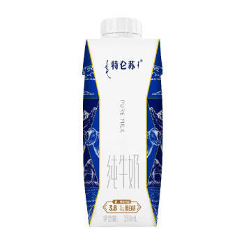 蒙牛特仑苏纯牛奶全脂灭菌乳利乐梦幻盖250ml×10包（3.8g乳蛋白） /水饮冲调 /常温奶 /基础牛奶 商品图1