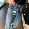 重磅土耳其天丝汉麻高腰显瘦水洗直筒窄腿牛仔裤 商品缩略图9