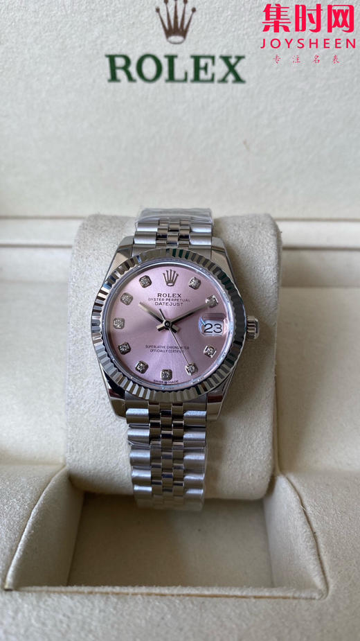劳力士GS日志31系列 女款日志31mm 粉盘钻面 女士腕表 2236机 新品劳力士女款蚝式日志型腕表31mm 到货 商品图2