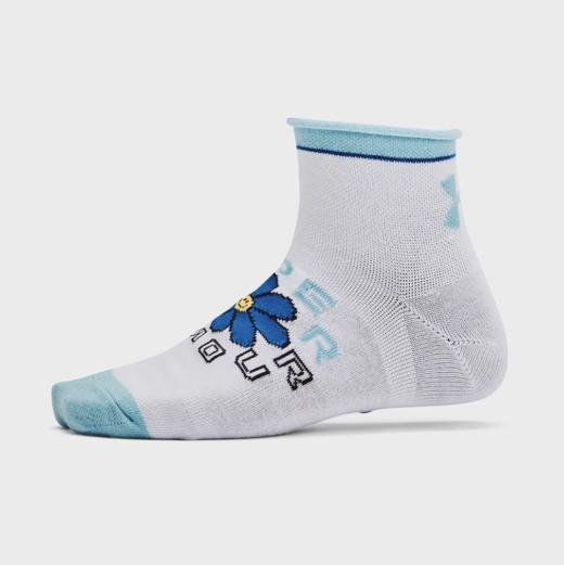 【双十一专享11.12】安德玛UA Essential女子训练跑步短筒袜-3双装低筒袜1384025-103 商品图2