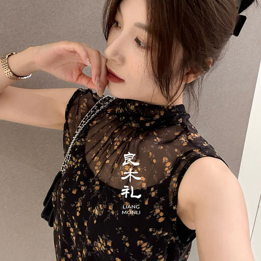 【预售7天】良木礼飘带真丝上衣（2073524） 商品图4