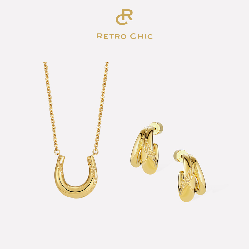 【赵丽颖&刘忻&刘孜同款】Ancient Rome古罗马时期 | 叶子耳圈项链套装