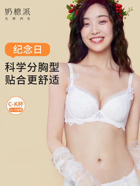 【积分兑换】纪念日分胸型文胸舒适聚拢上托包容稳定大胸内衣女
