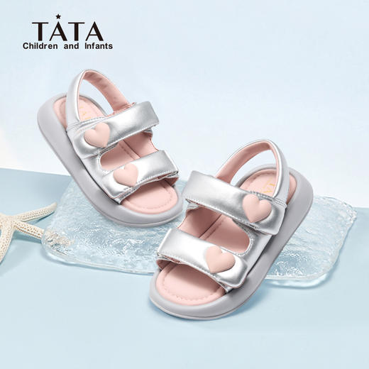 心选丨TATA女童夏季软底平底凉凉鞋TT5233 商品图1