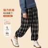 迪士尼儿童裤子加绒加厚冬季女童卫裤一体绒男童保暖裤外穿格子裤 商品缩略图1