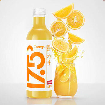 农夫山泉 17.5°低温NFC果汁 橙汁900ml*2瓶 /水饮冲调 /饮料 /果蔬汁/饮料 商品图0