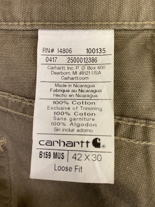 Carhartt 卡哈特 工装长裤（42”） （107 cm）_WLP(6) 商品图3