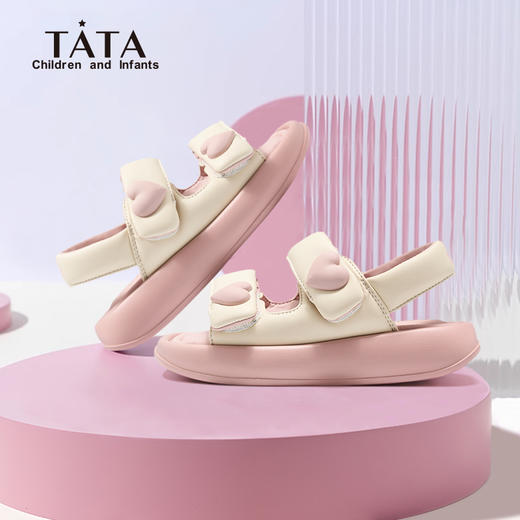 心选丨TATA女童夏季软底平底凉凉鞋TT5233 商品图3