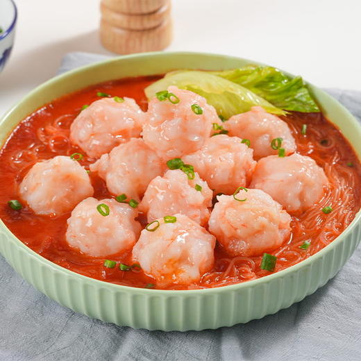 【无添加 无保水剂】喜辉青虾滑 肉质紧实鲜甜大颗粒95%纯虾肉新鲜虾饼火锅食材手打涮菜 100g/袋 商品图3