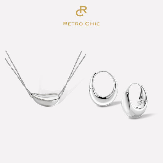 【网球职业运动员李娜&张予曦同款】Mordern Art 现代艺术时期 | 小水滴金/银圈套装 商品图4