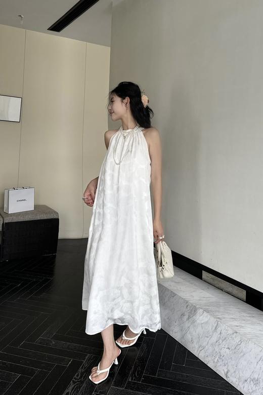 SUMMER & SAGE 甜美浪漫提花挂脖连衣裙 20500 商品图4