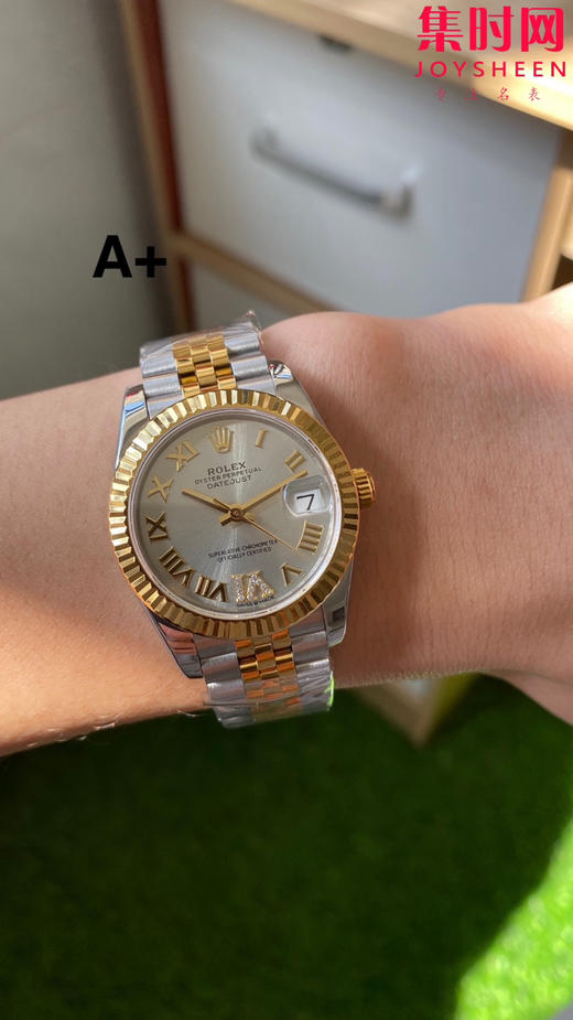 劳力士GS日志31系列 女款日志31mm 间金罗马面 女士腕表 2236机 新品劳力士女款蚝式日志型腕表31mm 到货 商品图8