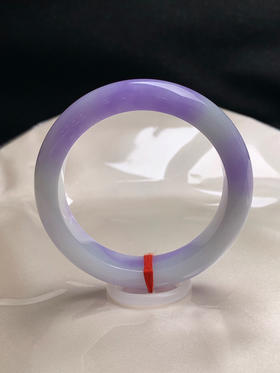 620339，53圈口，紫罗兰正圈平安镯，飘浓紫色