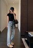 重磅土耳其天丝汉麻高腰显瘦水洗直筒窄腿牛仔裤 商品缩略图8