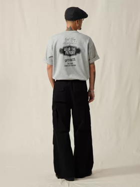 SUPERTOFU(SPTF)/CDT-SS25-T025/复古牌匾图案T恤