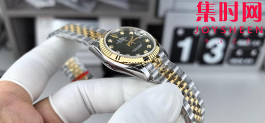 Rolex劳力士GS日志型系列 女款31mm 日志31系列 间金绿盘钻面 女士腕表 搭载改Cal.2236 商品图2
