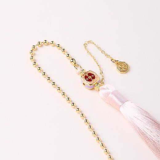 【普陀山】车挂系列 出入平安 黄铜葫芦 金钱福字 渐变流苏 挂件 商品图2